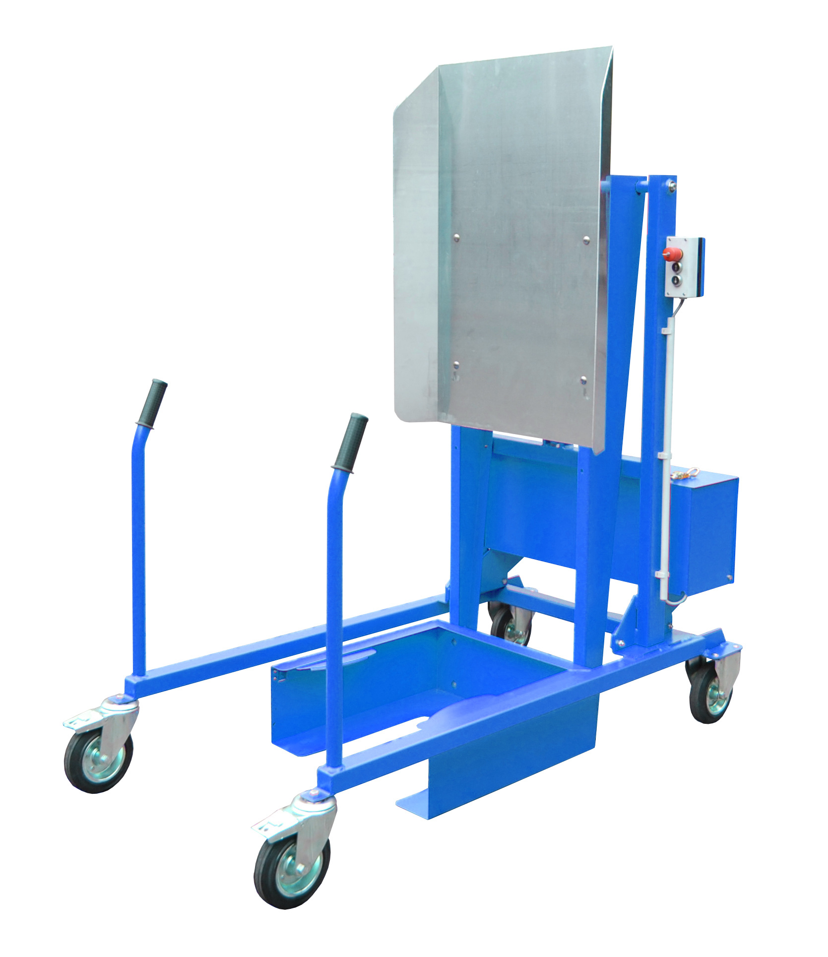 Mülltonnen-Kippstation Typ MKS RAL 5012 Lichtblau